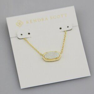 Kendra Scott Gold Drusy Pendant Necklace